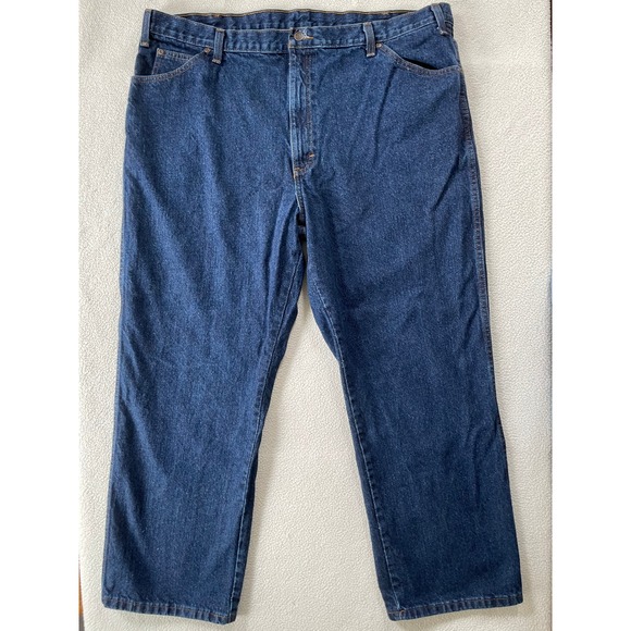 Dickies Other - Dickies Mens 42x30 Relaxed Straight Workwear Jeans Dark Wash Blue 43686 Utility